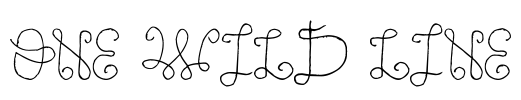 One Wild Line Font Image