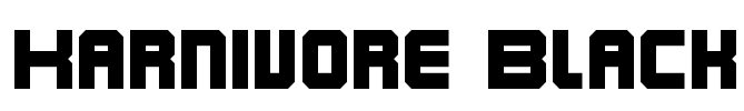 Karnivore Black Font Image