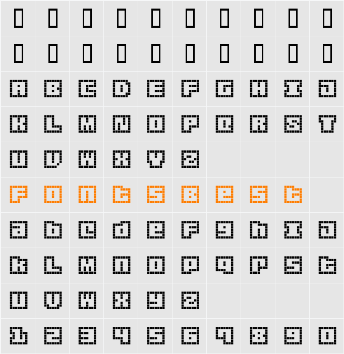 Origami Mommy Pixellated Character Map