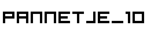 pannetje_10 Font Image
