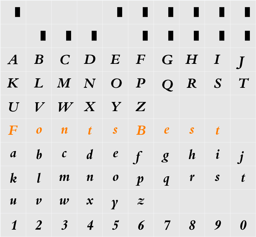 EU-H3X Character Map