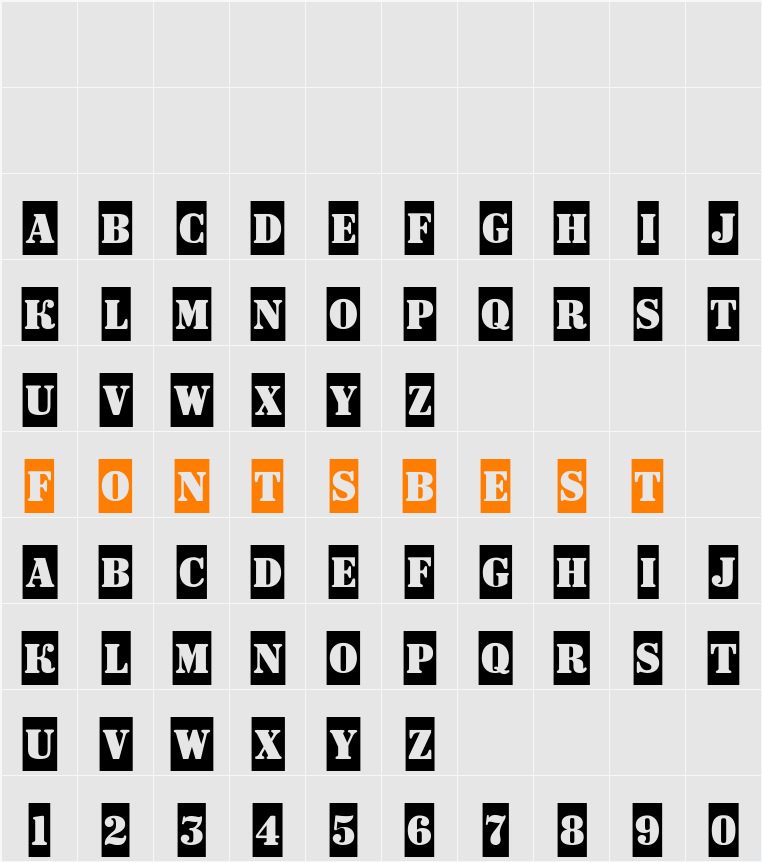 a_DodgerCm Character Map
