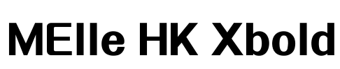 MElle HK Xbold Font Image