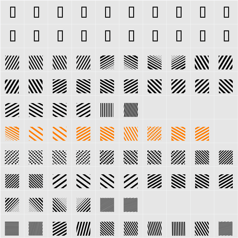 XTexturesOne Character Map