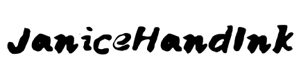 JaniceHandInk Font Image