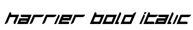 Harrier Bold Italic