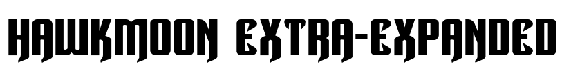 Hawkmoon Extra-expanded Font Image