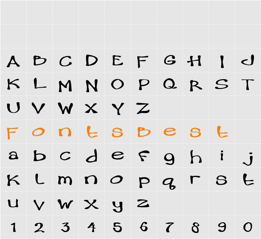 Hambone Character Map