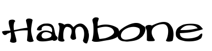 Hambone Font Image