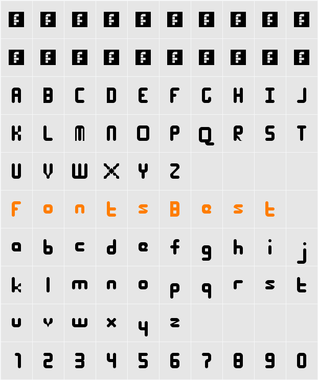 Roundy Character Map