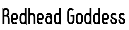 Redhead Goddess Font Image