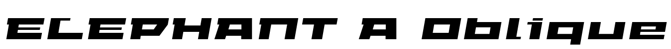 ELEPHANT A Oblique Font Image