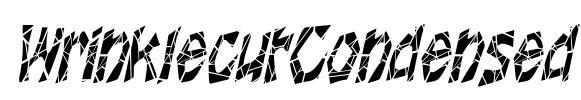 WrinklecutCondensed Font Image