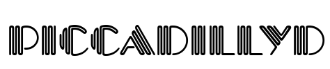 PiccadillyD Font Image