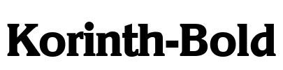 Korinth-Bold Font Image