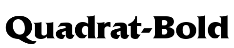 Quadrat-Bold Font Image