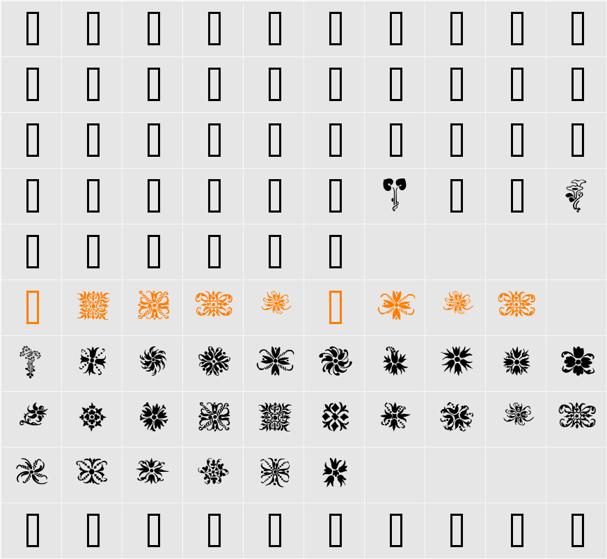 Orna 2 Character Map