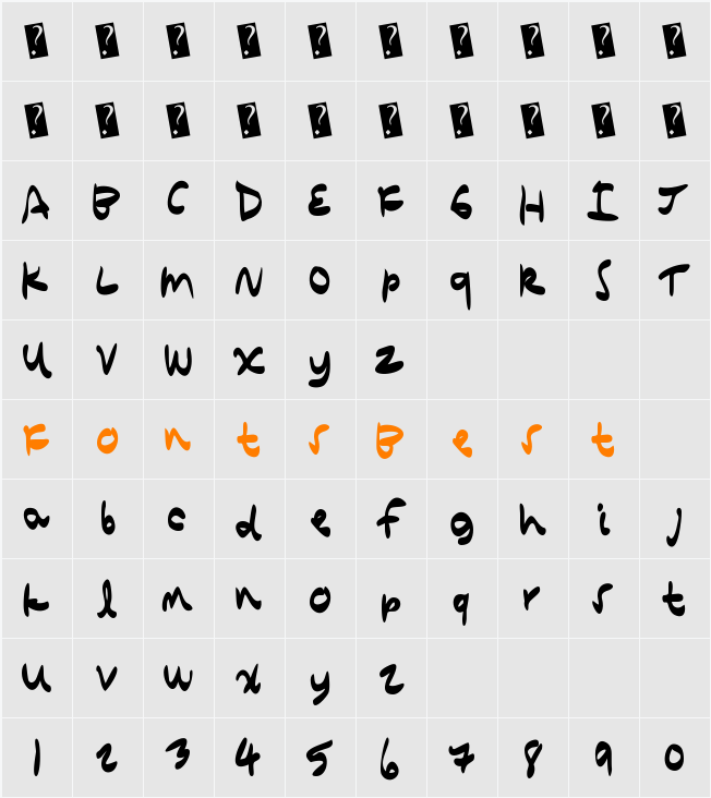 QuickComic Character Map