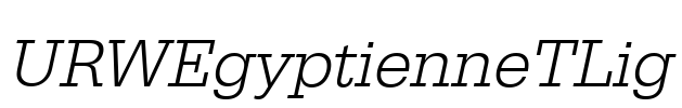 URWEgyptienneTLig Font Image