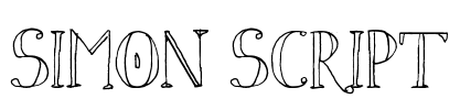 Simon Script Font Image