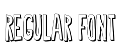 Regular Font Font Image