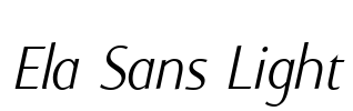 Ela Sans Light