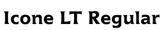 Icone LT Regular Font Image