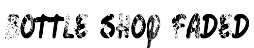 Bottle Shop Faded Font Image