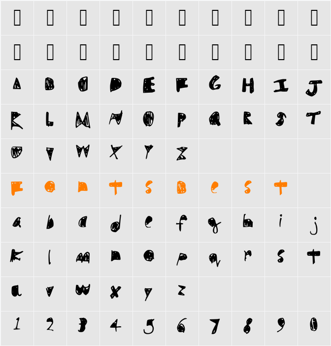 filler_ Character Map