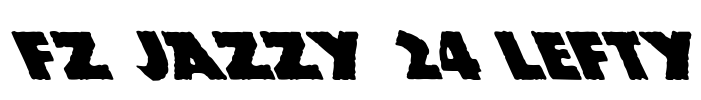 FZ JAZZY 24 LEFTY Font Image