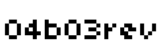04b03rev Font Image