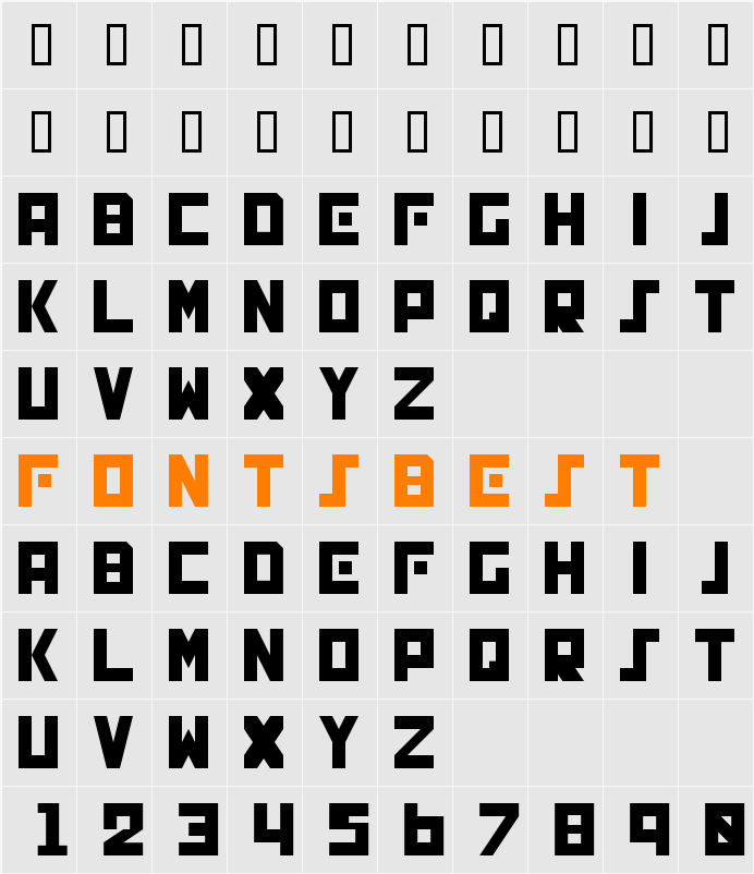 GENOCIDE Character Map