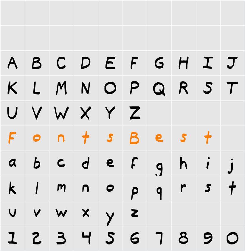 Typeecanoe Character Map