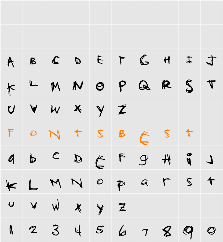 Orange Book Character Map