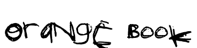 Orange Book Font Image
