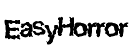 EasyHorror Font Image