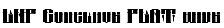 LHF Conclave FLAT wide Font Image