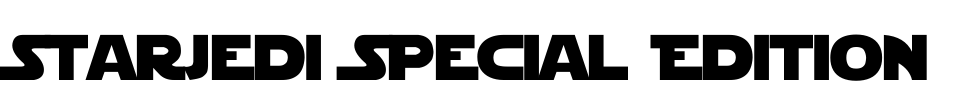 StarJedi Special Edition Font Image