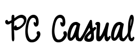 PC Casual Font Image