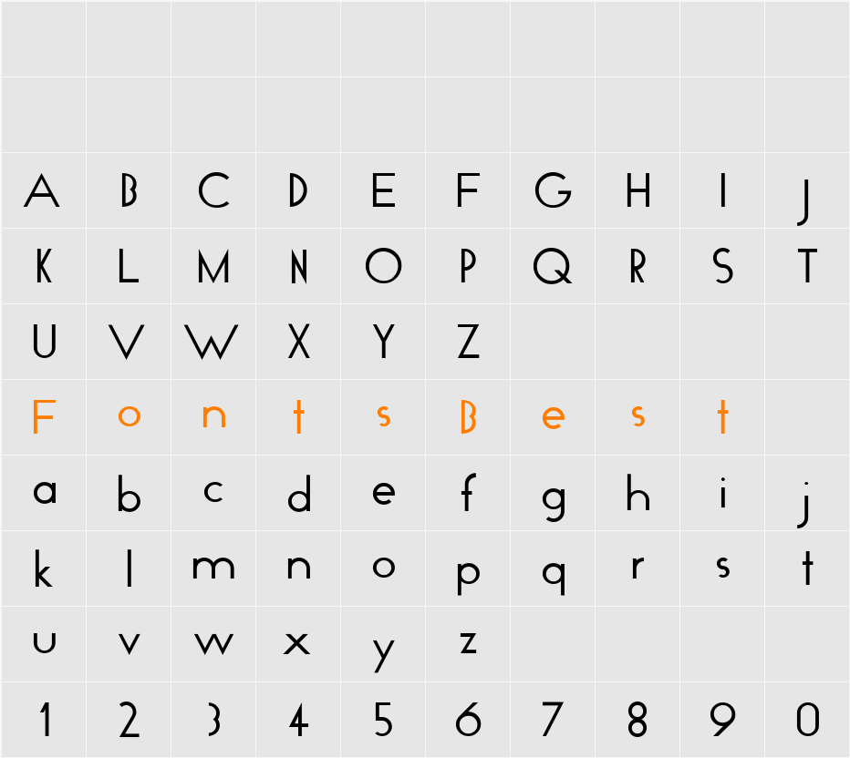 Geo-Plain Character Map