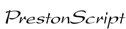 PrestonScript Font Image