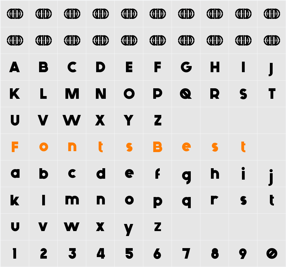 Generica Character Map