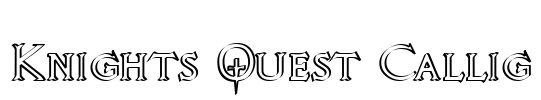 Knights Quest Callig Font Image