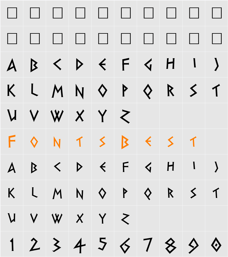 PiRhoHerak Character Map