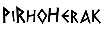 PiRhoHerak Font Image