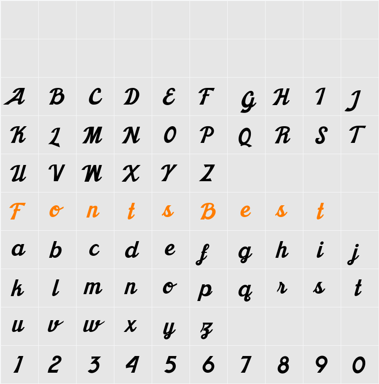 Khadija Character Map
