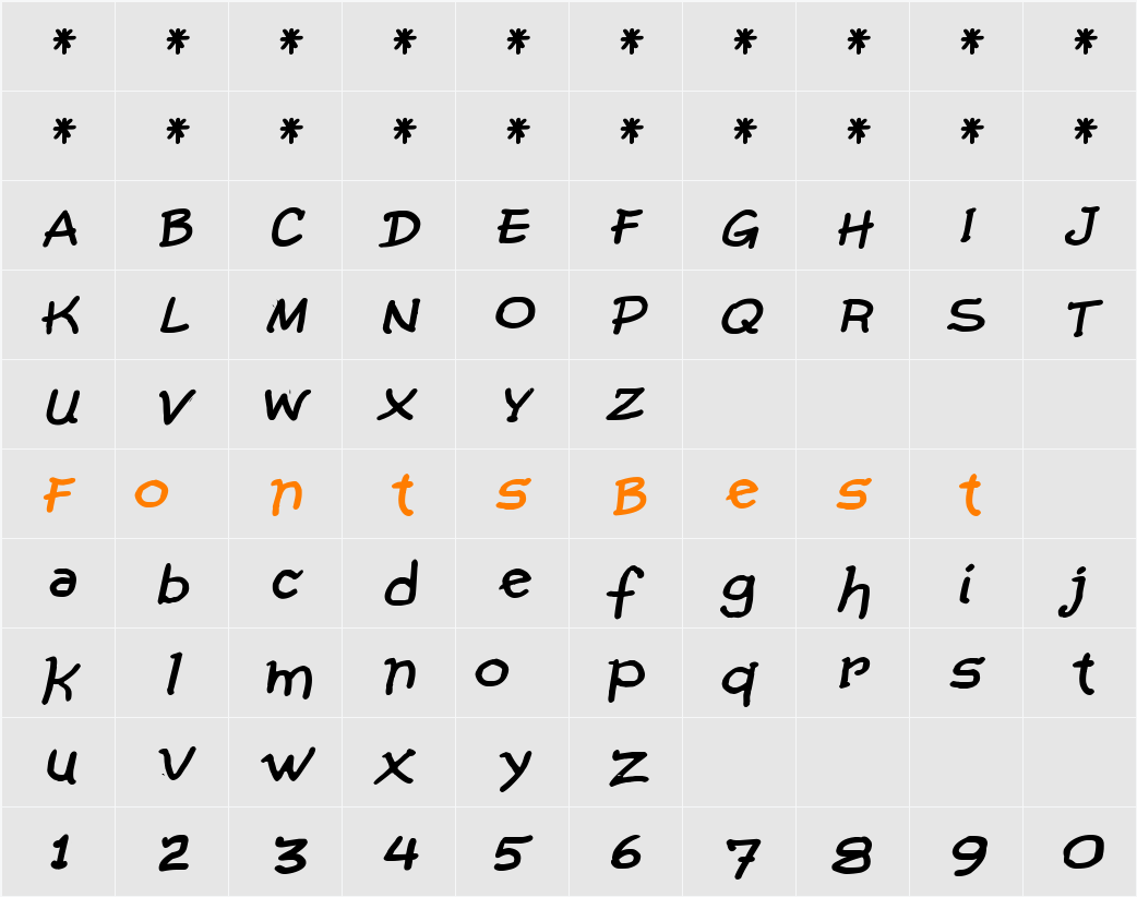 Comic Gibi Character Map