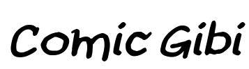 Comic Gibi Font Image