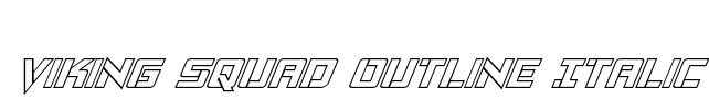 Viking Squad Outline Italic