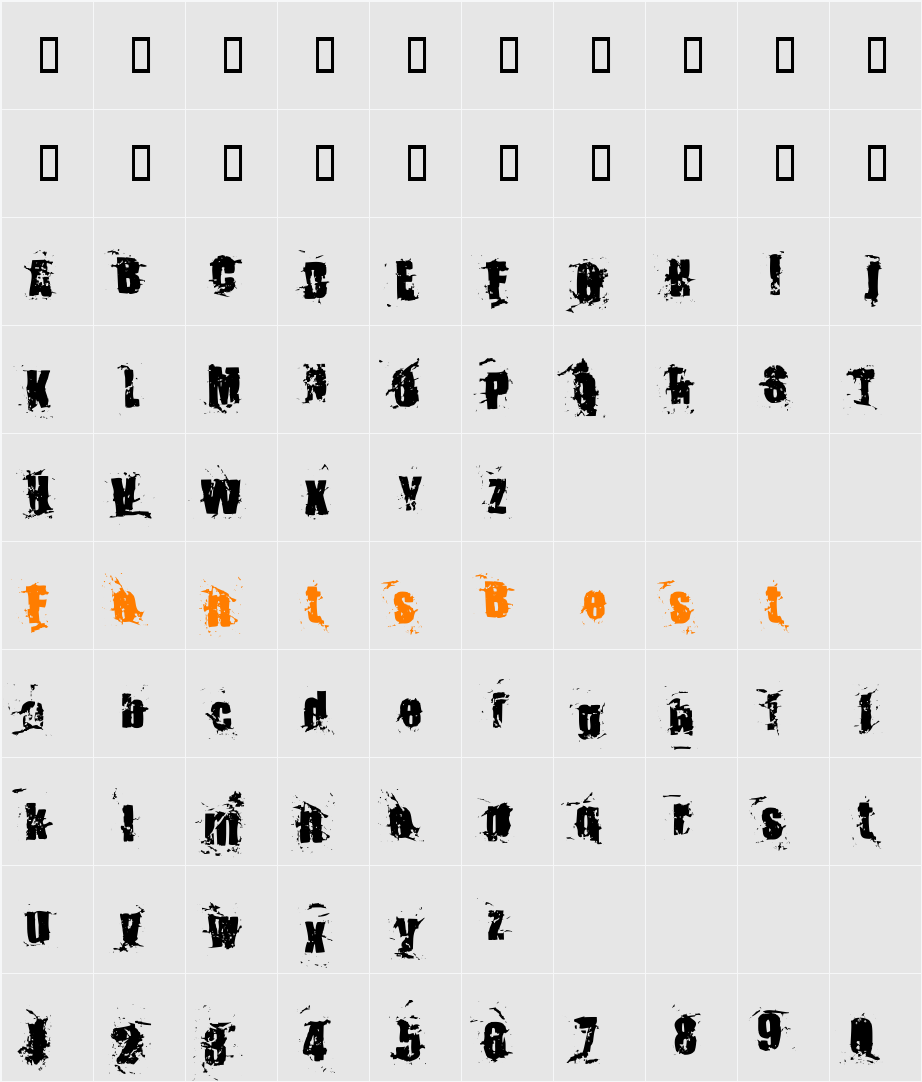 Killer Ants Character Map